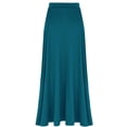 thumbnail image 4 of Eandarui Women's Lyrical Asymmetric Gymnastics Belly Dance Skirt High Low Ruffle Maxi Skirts Dance Green M, 4 of 7