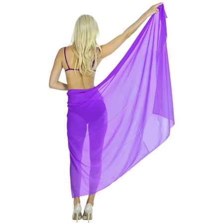 Beach Wear Cover ups Sarong Plain Pareo Wrap Swimwear Dress Bathing Suit