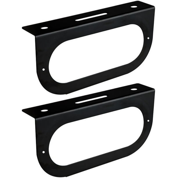 (2) Truck Trailer RV 6" Oval Steel Tail Light Guard Mounting Brackets