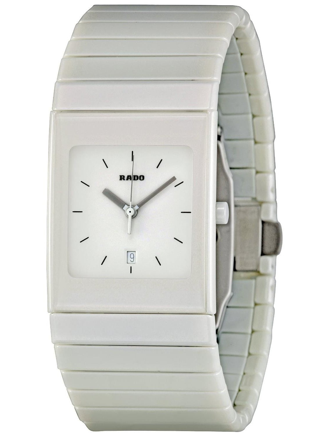 Rado Rado Ceramica R21711022 Ceramic Case White Ceramic Anti Reflective Sapphire Men S Watch Walmart Com