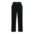 thumbnail image 4 of Womens Trousers Back Pants Elastic Waist Drawstring Pants Casual Pants Womens Fall Clothes Business Casual Casual Pants Set for plus Size Women Women Pants Casual Elastic Waist Dress Pants for Women, 4 of 5