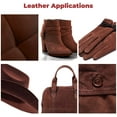 thumbnail image 5 of ELW Chap Splits Suede 4-5 oz 1.6-2mm Mahogany, Pre-Cut Piece 14-16 SQ FT - Split Leather AB Grade Cowhide - Perfect for Auto, Garments, Chaps, Bags, Vest, Aprons, Saddles, Moccasins, 5 of 7