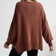 thumbnail image 5 of Suéteres para mujer Suéteres de otoño Cuello redondo Abrigo de moda Top Cuello redondo Suelto Manga larga Abrigo dividido Odeerbi ODB-5, 5 of 9