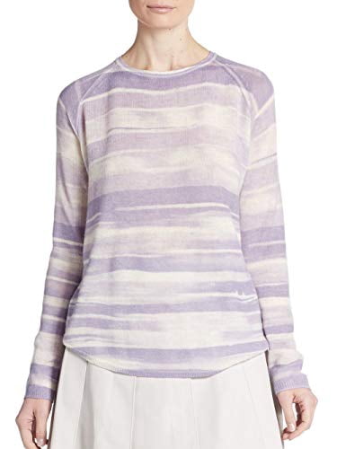Vince Wool \u0026 Cashmere Raglan Sweater Pullover, Lavender/Multi, Small, Women's, Purple