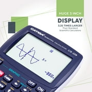 CATIGA CS-229 Electronics Scientific Calculator with Graphic Functions, Blue