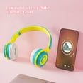 thumbnail image 4 of InsCrazy Bluetooth Headphones Over-ear Headphones Headset Mobile Phone Computer Universal Folding Children Learning Wireless Bluetooth Noise-cancelling Headphones Summer Savings, 4 of 8