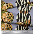 thumbnail image 3 of Soimoi Gray Rayon Crepe Fabric Leopard & Wild Animal Skin Print Fabric by The Yard 46 Inch Wide, 3 of 3