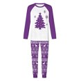 thumbnail image 7 of Busydd Family Pajamas Matching Sets Trendy Casual Print Christmas Pajamas Loungewear Round Neck Long Sleeve Tops and Pants Matching Christmas Pajamas for Family, 7 of 7