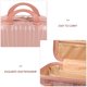 thumbnail image 3 of unbranded 1Ud Estuche De Maquillaje Portátil Rosa Con Gran Capacidad Y Asa Para Viajes, 3 of 6