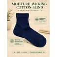 thumbnail image 4 of Comfello Circulatory Diabetic Ankle Socks for Men & Women – 6-Pack – Non-Binding, Extra Wide Moisture Wicking Cotton Socks, 4 of 7