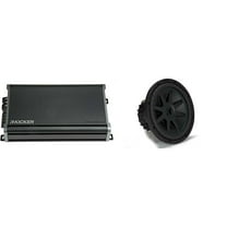 Kicker 50CVX122 CompVX 12" Sub, Dual 2-Ohm & 46CXA12001 Amplifier