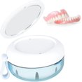 thumbnail image 1 of Étui de Bain pour Dentier Boîte de Dentier Réutilisable Support de Dentier Portable Boîte de Rangement Mini en Silicone Durable avec Trous de Ventilation Dentier Premium Étanche, 1 of 5