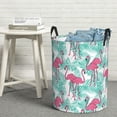 thumbnail image 5 of Goofa Flamingo Printed Circular Hamper,Laundry Basket with Handles,Storage Baskets Foldable,Large Capacity Laundry Hamper-, 5 of 8
