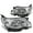 Chrome, variant on DNA Motoring For 09-13 Subaru Forester Factory Style Black Clear Corner Headlight Lamps Pair