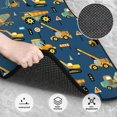thumbnail image 3 of Honeii Modern Excavator Print Car Foot Mat Four-Piece Set - Front & Rear Universal Car Floor Mats for SUVs, Trucks, Sedans, 3 of 7