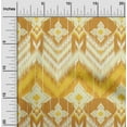 thumbnail image 2 of oneOone Cotton Poplin Twill Yellow Fabric Asian Ikat Quilting Supplies Print Sewing Fabric By The Yard 56 Inch Wide, 2 of 4