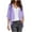Purple, variant on CFLVAEK Lightweight Cardigans for Women Trendy Summer Fall 3/4 Sleeve Kimono Cardigan Loose Fit Open Front Irregular Hem Cover Ups Gray XL