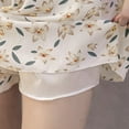 thumbnail image 3 of Robes Nye pour Femmes Mode Grande Taille Décontractée Ample Imprimé Short Jupes en Chiffon Été, 3 of 6