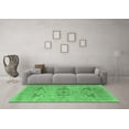 thumbnail image 3 of Ahgly Company Indoor Square Oriental Emerald Green Industrial Area Rugs, 8' Square, 3 of 4