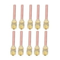 thumbnail image 2 of 10 Pack 1/4 SAE HVAC Fill Access Valves - Brass Check Valves for R22, R12, R134A Air Conditioner Systems, 2 of 8