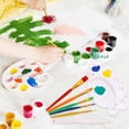 thumbnail image 4 of Toddler Watercolor Paint Brush and Flat Tip Craft Paint Brushes, 4 of 16