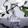 thumbnail image 6 of H&D Crystal Swan Figurine Collection Paperweight Table Centerpiece Ornament, 6 of 6
