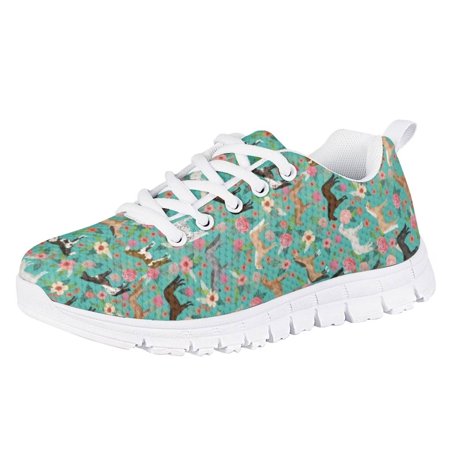 

Suhoaziia Youth Girls Lace Up Shoes Comfortable Pink Leopard Graphic Print Footwear Shoes Ultralight Low Top Rubber Sneakers Road Running Flats Size 11.5