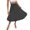 Black, variant on Womens Plus Skirts Knee Length Long Pleated A Line Layered Midi Mesh Black Summer Vacation Outfits Skirt XXL