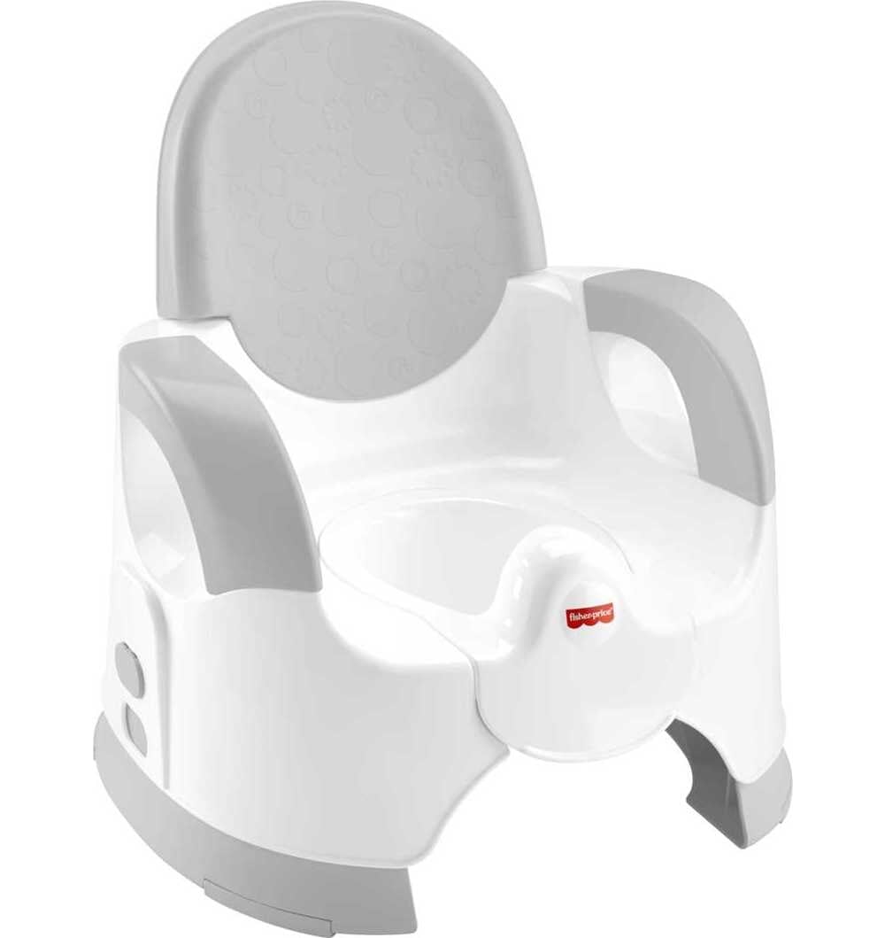 Fisher-Price Custom Comfort Potty Adjustable Toddler Training Toilet with Removable Bowl