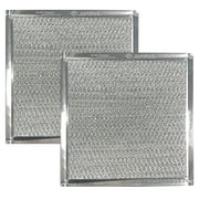 2-Pack Air Filter Factory 8 x 8 x 3/32 Microwave Oven Aluminum Grease Filters