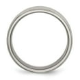 thumbnail image 3 of Titanium Ridged Edge 8mm Brushed and Polished Band, 3 of 8