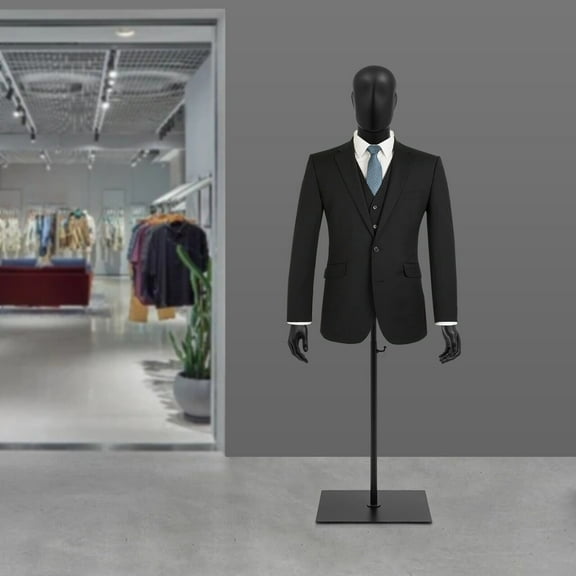 Male Dress Form Display Metal Stand Dress Form Adjustable Height Clothing Form