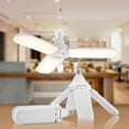 thumbnail image 3 of Folding LED Garage Light Bulb Fan Shape Ceiling 30-60W Home Shop Workshop Lamp, 3 of 8