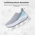 thumbnail image 4 of NRNHI Women's Wide Toe Box Shoes Arch Support Walking Shoes for Plantar Fasciitis Wide Width Orthotic Tennis Sneakers Grey Size 7, 4 of 6