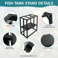 40 Gallon Aquarium Stand Adjustable Fish Tank Stand, Heavy Duty Metal