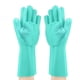 thumbnail image 2 of Fiudx Guantes de Silicona para Lavavajillas, Diseño Resistente a Rayones, Material Apto para Uso Alimentario, Fáciles de Limpiar, Multiusos para Bañar Mascotas y Limpiar El Coche, Aptos para Todos Lo, 2 of 7