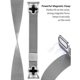 thumbnail image 3 of For GarminMove 3 Vivomove 3 Milanese Band Metal Magnetic Watch Strap Clover Decor, Size: L - Silver, 3 of 5