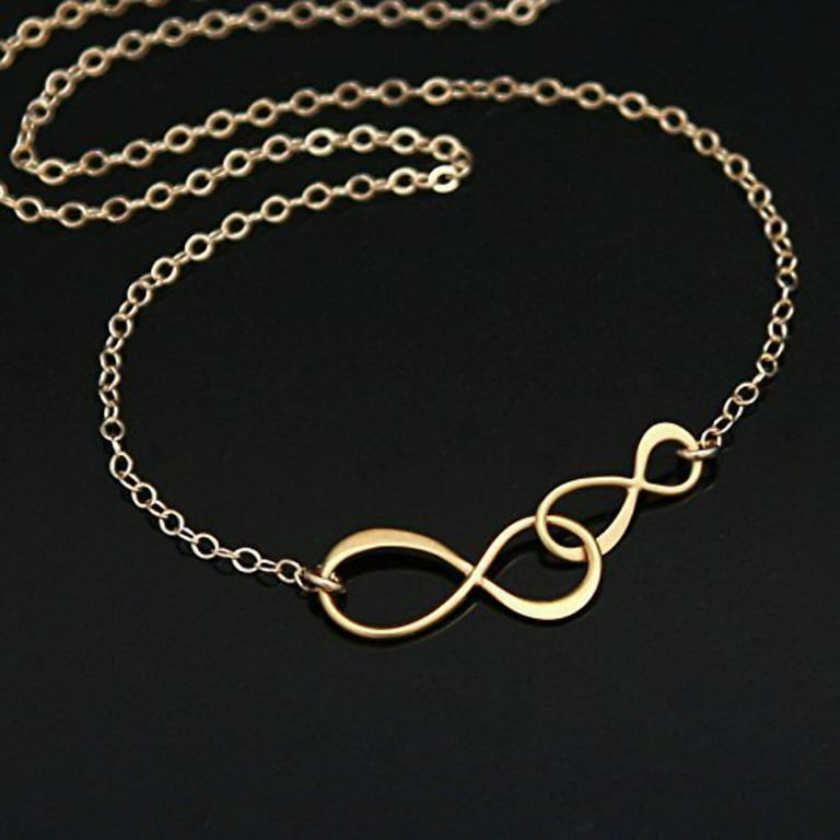 Father daughter infinity necklace best sale