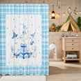 thumbnail image 2 of Erosebridal Goose Shower Curtain 72Wx72L for Girls, Blue Gifts Waterproof Bathroom Curtain, 2 of 5