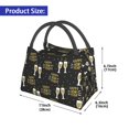 thumbnail image 2 of Fuzoiu Happy New Year Print Portable Insulation Lunch Bag,Large Lunch Box,Container Reusable Leakproof Tote for Work, Travel, and Outdoor Activities, 2 of 6