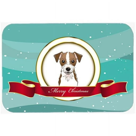 Carolines Treasures Jack Russell Terrier Merry Christmas Mouse Pad- Hot Pad & Trivet