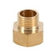 thumbnail image 4 of Adaptador reductor de buje hexagonal de montaje de tubería de agua de latón de 1 pieza 1/2 BSPT macho a 3/4 rosca hembra BSPT para conector rápido de gas de agua tubería Reductor, 4 of 8