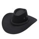thumbnail image 1 of Sombrero de vaquero americano del oeste, sombrero de gamuza para exteriores, sombrero para montar a caballo para hombre, sombrero de vaquero de ala grande, 1 of 5