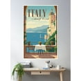 thumbnail image 2 of Table For Two In The Amalfi Coast Poster Wall Art, Modern Wall Decor For Living Room Bedroom, 12x18 UNFRAMED, 2 of 3