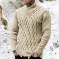 thumbnail image 3 of ketyyh-chn99 Mens Sweaters And Pullovers Mens Neck Button Sweater Twisted Stand Collar Knitted Pullover Sweater, 3 of 5