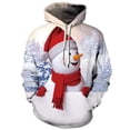 thumbnail image 3 of Sudaderas hombres moda Otoño e Invierno suéter de Navidad estampado 3D de gran tamaño con capucha Unisex hombre mujer divertido jersey de Harajuku, 3 of 4