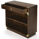 Butler Specialty 2 Shelf Bookcase In Brown And Gold - Walmart.com