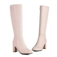 thumbnail image 5 of YLYL Women's Thigh High Boots Block Chunky Heel Fashion Over the Knee High Boots, 5 of 6