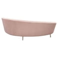 thumbnail image 3 of Celine Curved Sofa in Light Cream Velvet, 3 of 5