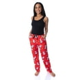 thumbnail image 2 of Peanuts Womens' Snoopy And Woodstock Tossed All-Over Print Fleece Sleep Lounge Pajama Pants Sleepwear Loungewear, 2 of 6